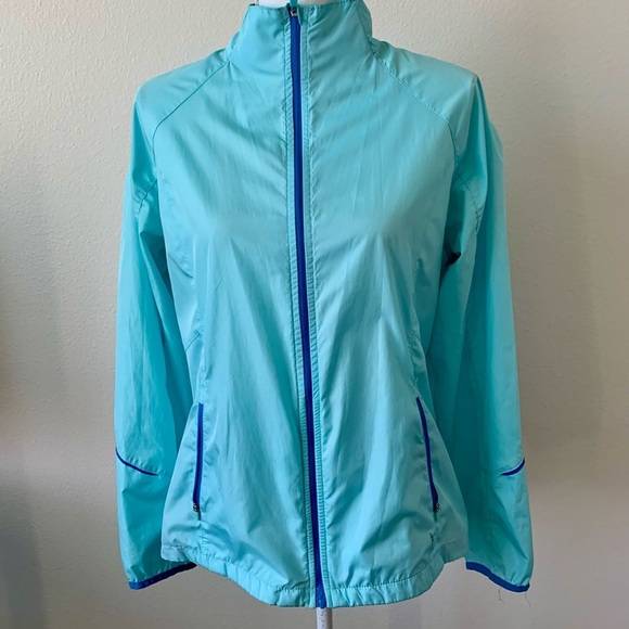 Danskin now women’s blue  long sleeve jacket size  M - Picture 1 of 6